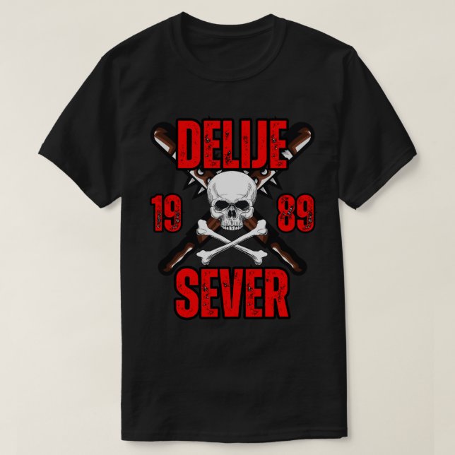 Camiseta Delije 1989 Crveni (Frente do Design)
