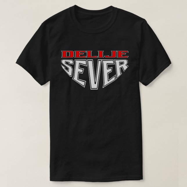 Camiseta Delije Sever - Crveno Beli (Frente do Design)