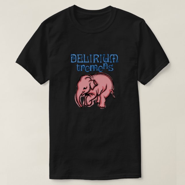 Camiseta Delirium Pink Elephant POP 1 (Frente do Design)