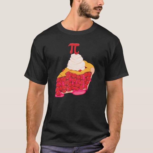 Camiseta Delish Cherry Pi Day Pie Com Tampão E (Frente)