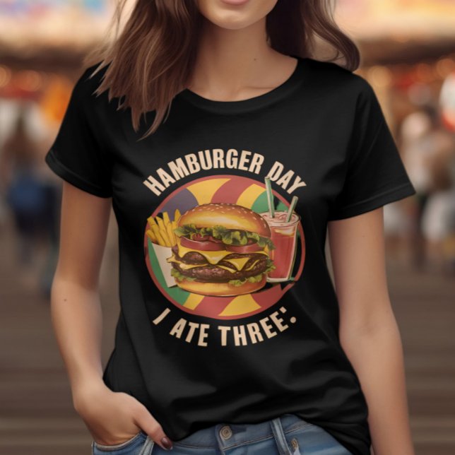 Camiseta Delitos Salariais: Burger, Fries e Bebidas (Criador carregado)