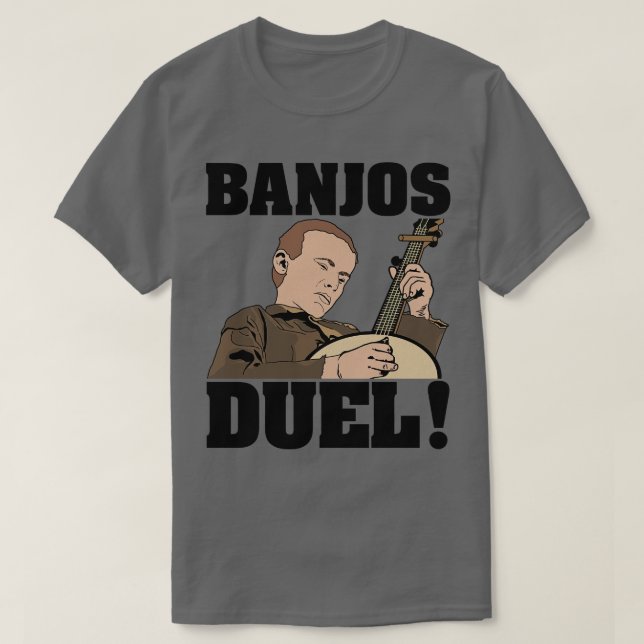 Camiseta Deliverance Banjos Duel (Frente do Design)