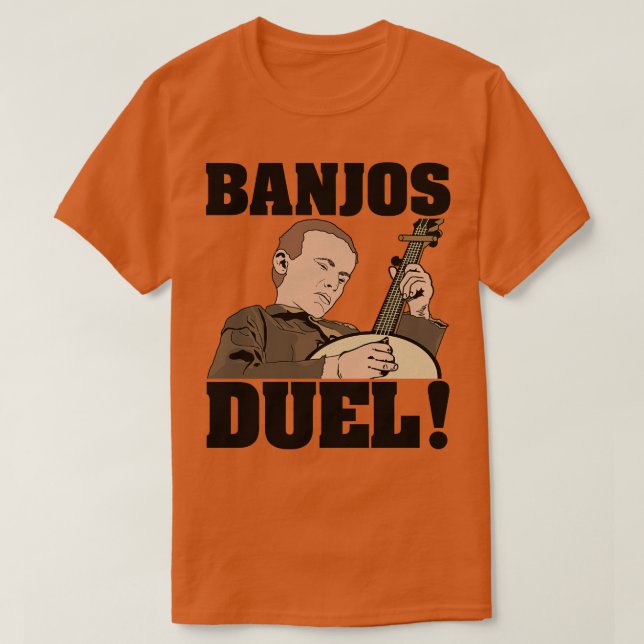 Camiseta Deliverance Banjos Duel (Frente do Design)