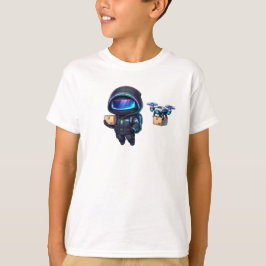 Camiseta Delivery Bot – Cute Futuristic Courier Robot