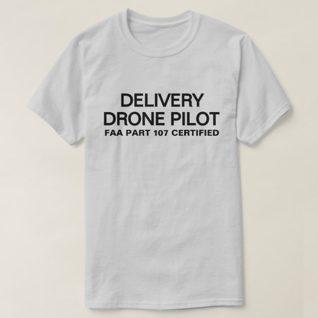 Camiseta Delivery Drone Pilot™ (Frente do Design)