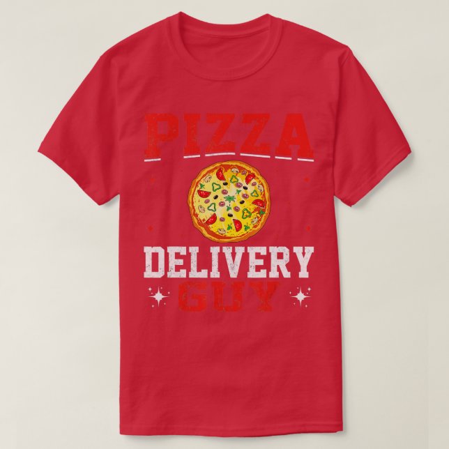 Camiseta Delivery Service Pizza Delivery Pizza Delivery Man (Frente do Design)