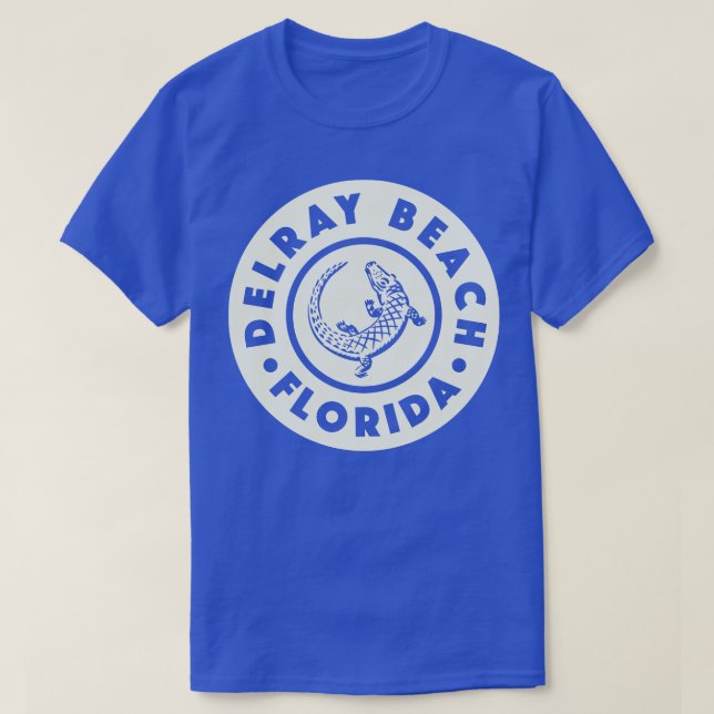 Camiseta Delray Beach Florida Circle Tan (Frente do Design)