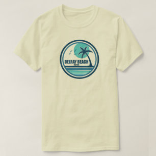 Camiseta Delray Beach Palm Tree Birds