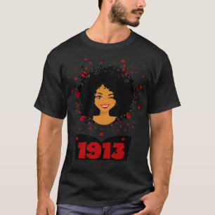 Camiseta Delta 1913 Mulheres Sorority Sigma Amiga Paraphern
