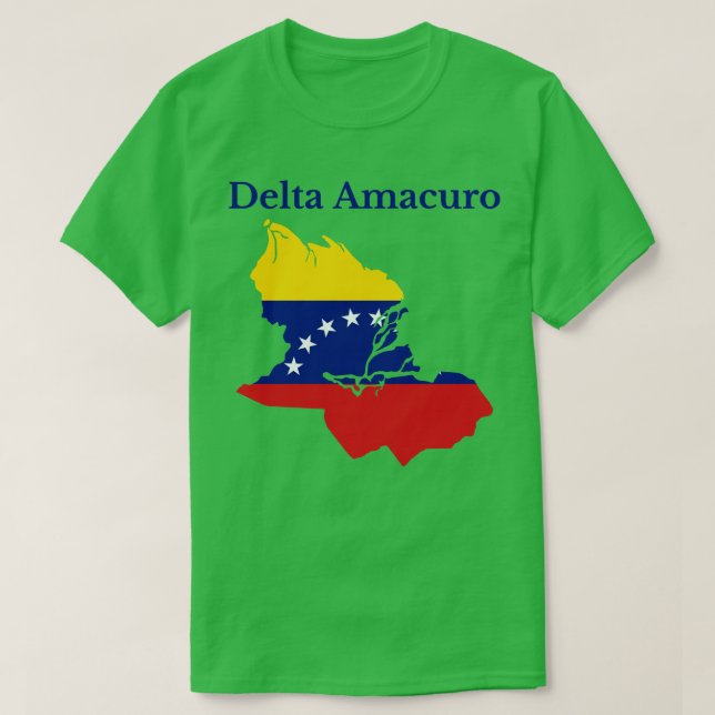 Camiseta Delta Amacuro State Venezuela (Frente do Design)