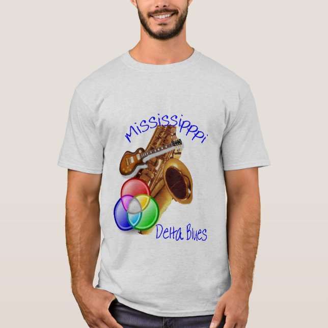 Camiseta Delta Blues do Mississippi (Frente)
