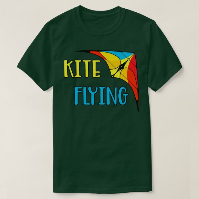 Camiseta Delta Glider Hang Gling Stunt Kite (Frente do Design)