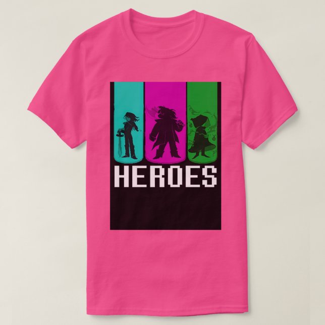 Camiseta Deltarune Heroes (Frente do Design)