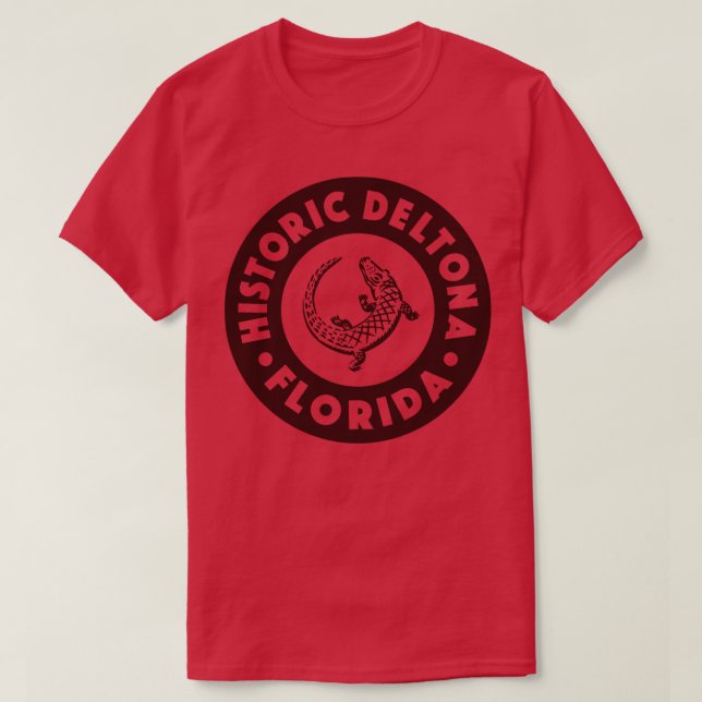 Camiseta Deltona Florida Circle Brown (Frente do Design)