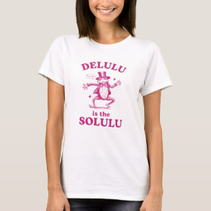 Camiseta Delulu É O Sapo Engraçado Solulu