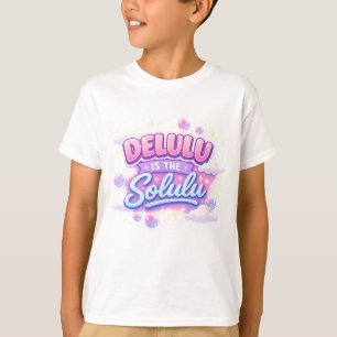 Camiseta Delulu é o Solulu – Estética Kawaii Fofa
