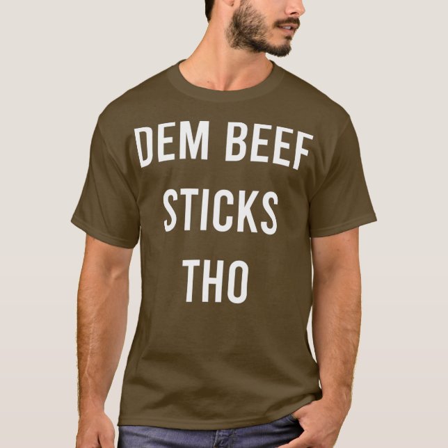 Camiseta Dem Beef Pica Tão Engraçada Comida De Lixo (Frente)