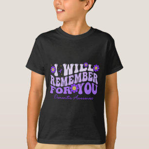 Camiseta Demência Eu Vou Lembrar Por Você Flor Retro Heim