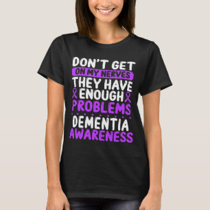 Camiseta Demência Fita Roxo Alzheimer Roxo Sensibilizaçã
