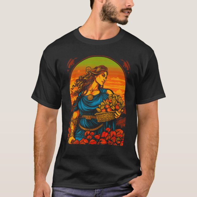 Camiseta Demeter Greek Mythology Goddess Harvester (Frente)