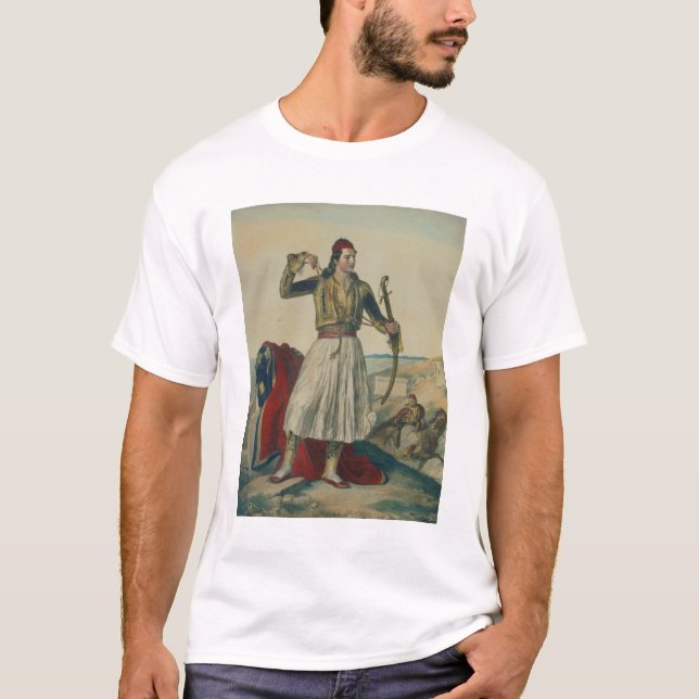Camiseta Demetrius Mavromichalis, um soldado grego e patri (Frente)