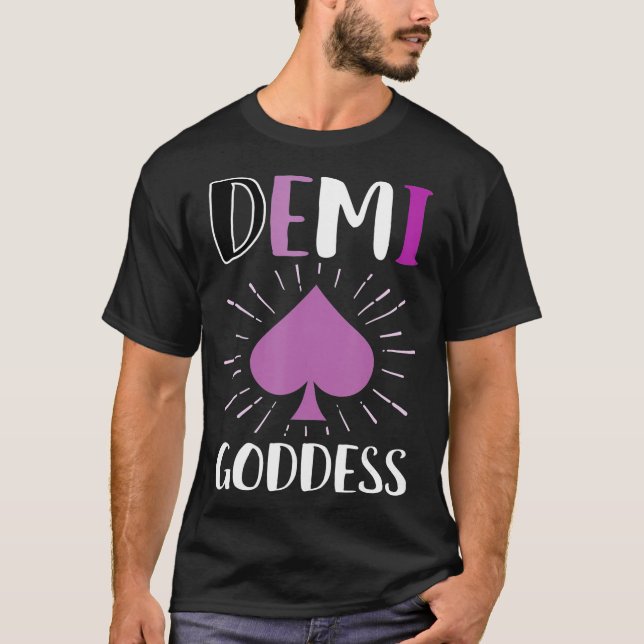 Camiseta Demi Godese Asexual LGBTQ Funny Ace T (Frente)