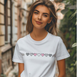 Camiseta Demigirl Flag Pixel Heart