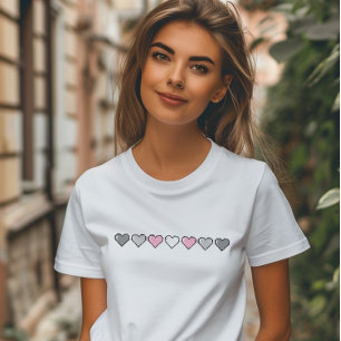 Camiseta Demigirl Flag Pixel Heart