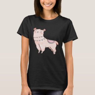 Camiseta Demigirl Lhama Animal Cute Alpaca LGBTQIA Enby Pri