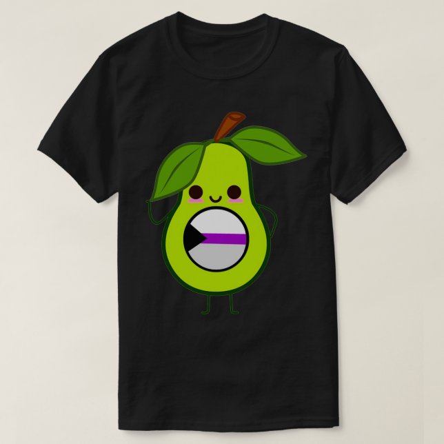 Camiseta Demis de abacado demissexual sutil (Frente do Design)