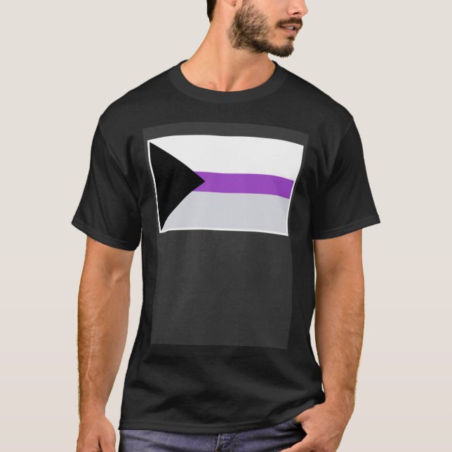 Camiseta Demisexual Flag Demisexual Pride Flag (Frente)