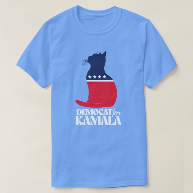 Camiseta Democat para Kamala (Frente do Design)