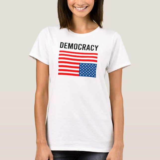 Camiseta Democracia Em Perigo (Frente)