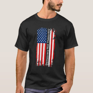 Camiseta Democracia Não Teocracia Separação Igreja Separada