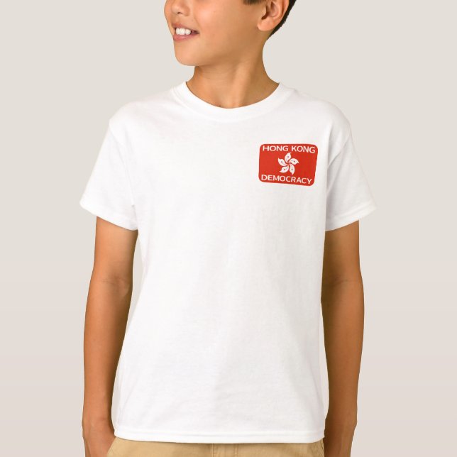 Camiseta Democracy Hong Kong Flag (Frente)