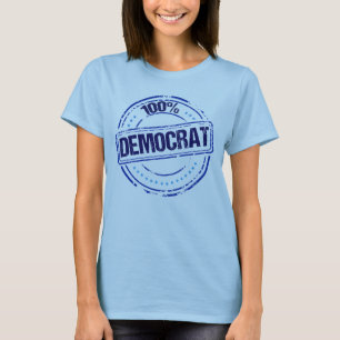 Camiseta Democrata 100%
