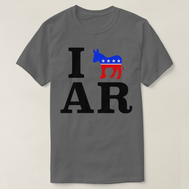 Camiseta democrata Arkansas AR TShirt (Frente do Design)