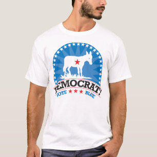 Camiseta Democrata! Azul do voto!