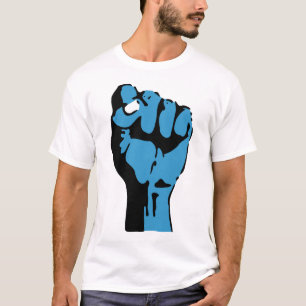 Camiseta democrata blooded azul: punho