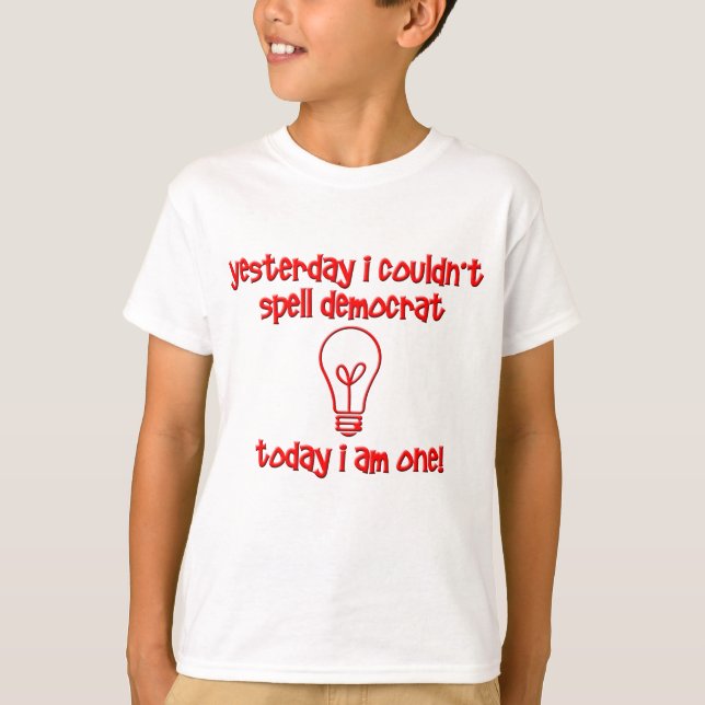 Camiseta democrata engraçado (Frente)