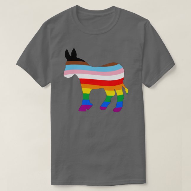 Camiseta Democrata LGBTQ (Frente do Design)