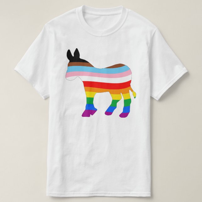Camiseta Democrata LGBTQ (Frente do Design)