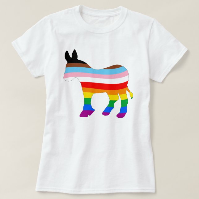 Camiseta Democrata LGBTQ (Frente do Design)