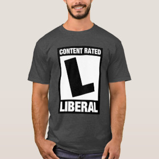 Camiseta Democrata Liberal Funny com Classificação de Conte