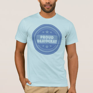 Camiseta Democrata orgulhosa, ajustado unisex, T curto do
