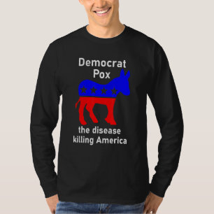 Camiseta Democrata Pox Donkey Sátira Política 1