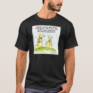 Camiseta Democratas-Cachorros Amarelos Engraçados