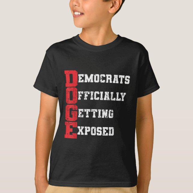 Camiseta Democratas-Cães Oficialmente Expostos _2 (Frente)