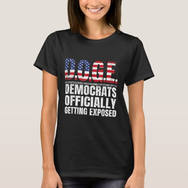 Camiseta Democratas-Cães Oficialmente Expostos _4 (Frente)