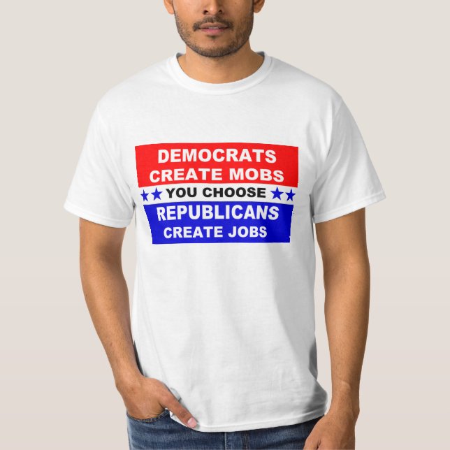 Camiseta Democratas Criam Mobs (Frente)
